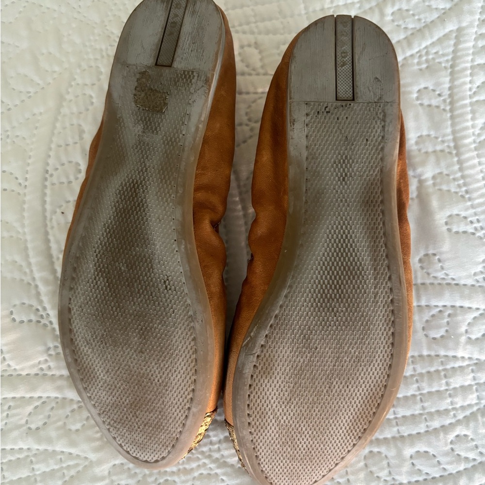 EUC Prada natural and glitter flats. - Picture 3 of 4